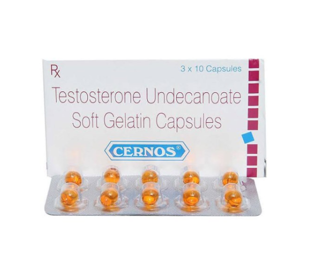 睾酮素40mg*30粒/盒 CERNOS Testosterone Undecanoate soft Gelatin Capsules